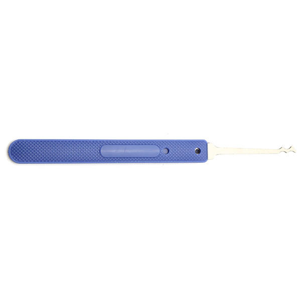 12pcs Blue Handle Unlocking Lock Pick Set Key Extractor Tool with Transparent Practice Padlock Lock Pick Tools