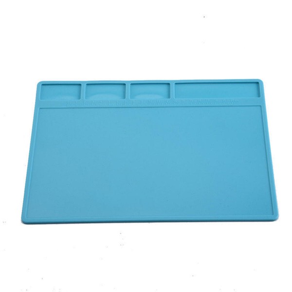 28x20cm Heat Insulation Silicone Pad Electrical BGA Soldering Repair Station Maintenance Platform with 20 cm Scale Ruler