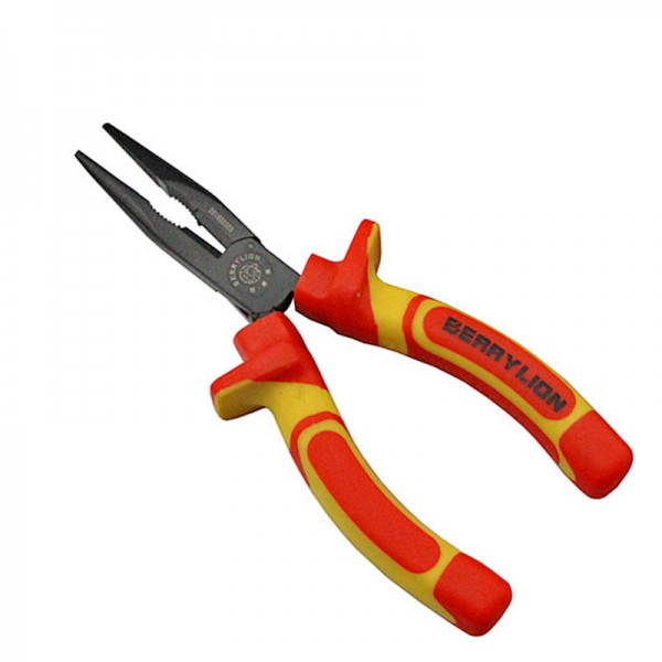 BERRYLION 6Inch 8Inch  Insulated Long Nose Pliers 1000V High Voltage Electrician Crimping Tool For Wire Cutters Hand Tools