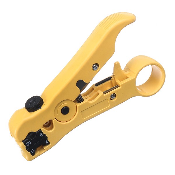 Coaxial Cable Stripping Plier Squeeze Pliers Crimper Adjustable RG59 RG6 RG11