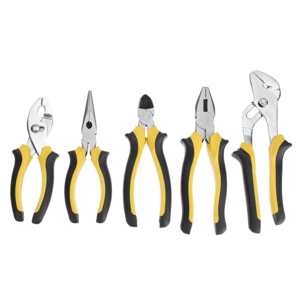 5Pcs Mini Diagonal Nose Pliers Soft Handle Tool Kit Jewelry Beading Wire Cutter