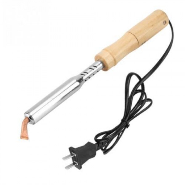 220V Electric Soldering Iron with Chisel Tip And Wood Handle Solder Station Repair Tool Large Power Welding Tools