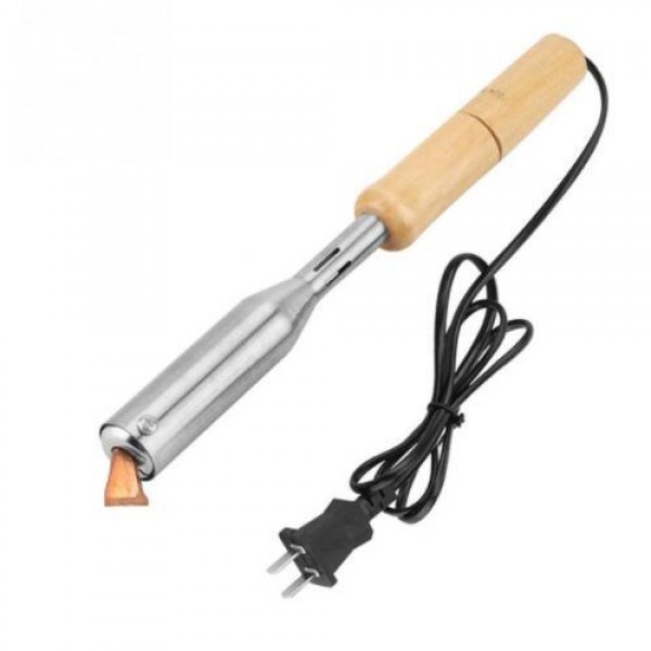 220V Electric Soldering Iron with Chisel Tip And Wood Handle Solder Station Repair Tool Large Power Welding Tools